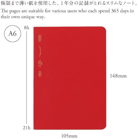 365 Days Grid Notebook A6 | Stalogy (Japan)