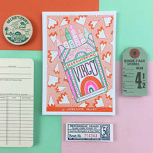 Load image into Gallery viewer, Virgo Zodiac A6 Risograph Print | Jacqueline Colley (UK)