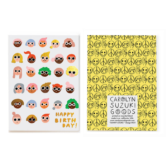 Sunny Looks Birthday Card | Carolyn Suzuki (CA)