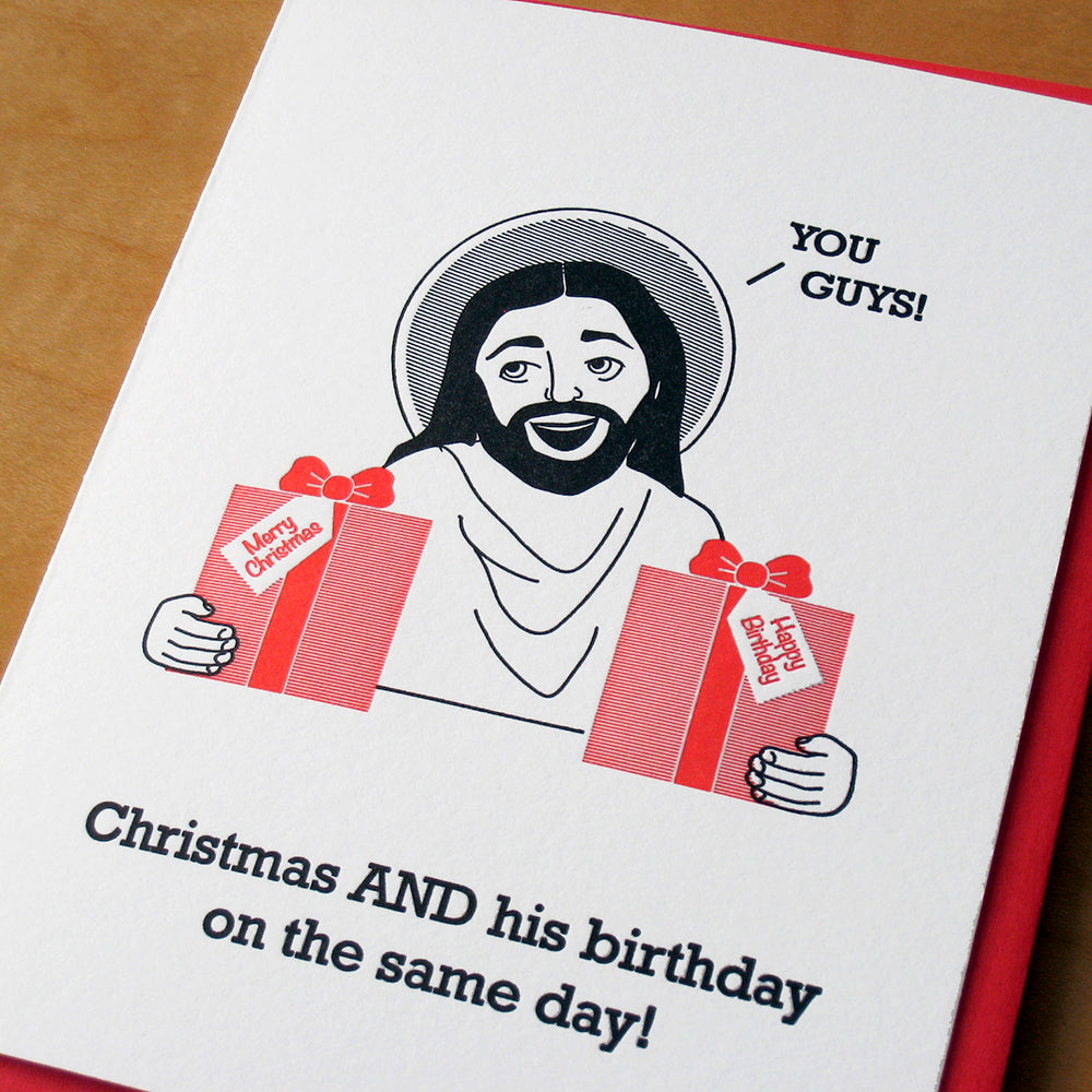 Jesus Birthday and Christmas Holiday Card | McBitterson's (IL)
