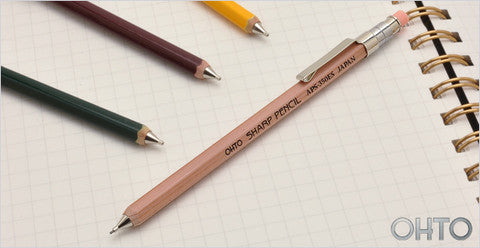 Mini Wooden Mechanical Pencil | Natural | Ohto (Japan)