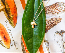 Load image into Gallery viewer, Mushroom Necklace | 14K GP | Mineral and Matter (UT)