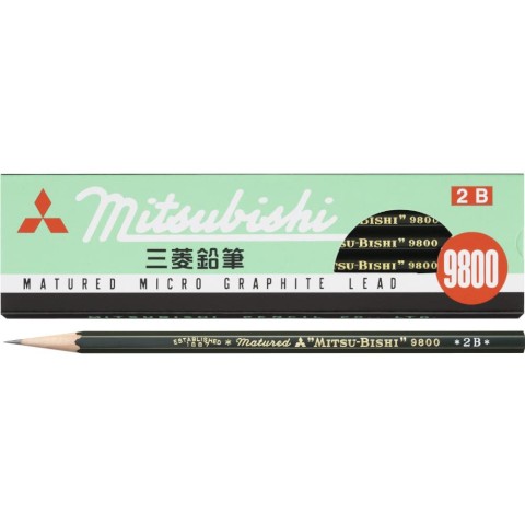 Mitsubishi 9800 Graphite Pencil Set (HB / B / 2B) | Uni (Japan)