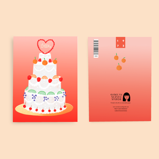 FRUIT CAKE WEDDING - Wedding Card | Carolyn Suzuki (CA)
