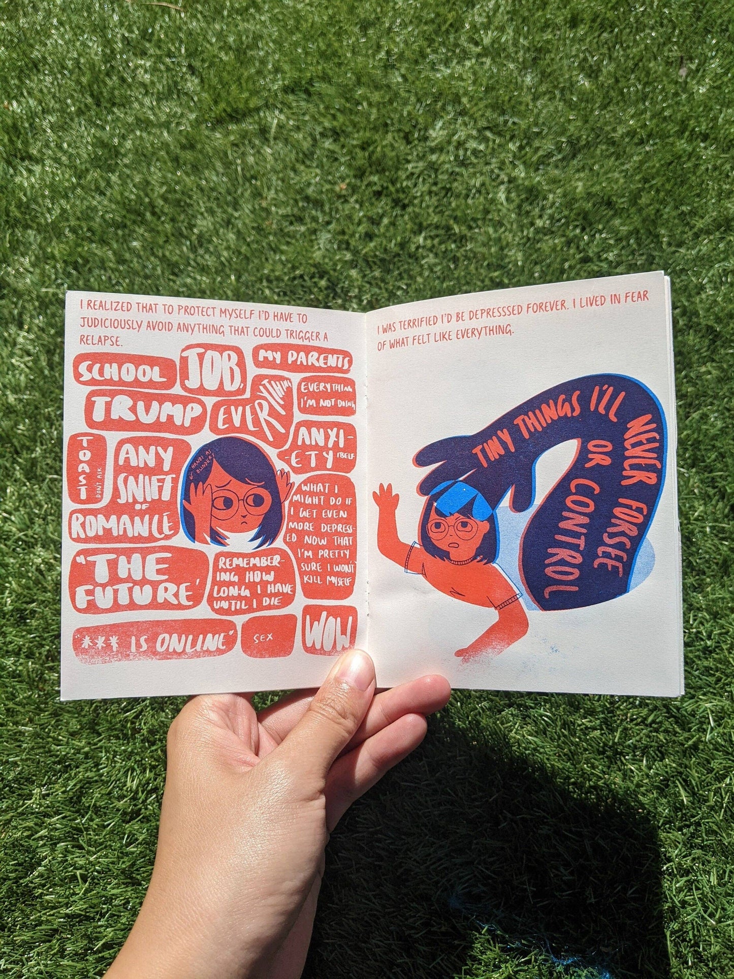 Anxiety Risograph Zine | Christina Hu (CA)