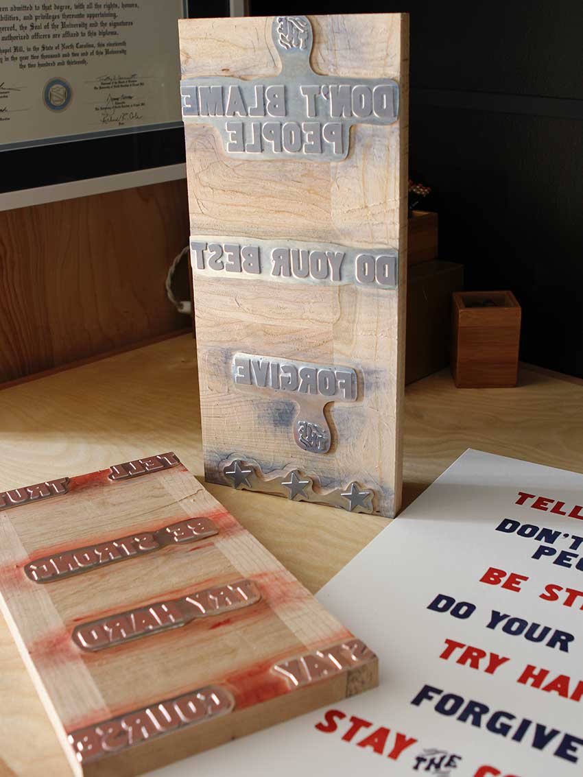 The Code Letterpress Print | Old Try (WV)