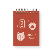 Load image into Gallery viewer, Meow Cat Mini Jotter Notebook | Ruff House Print Shop (KS)