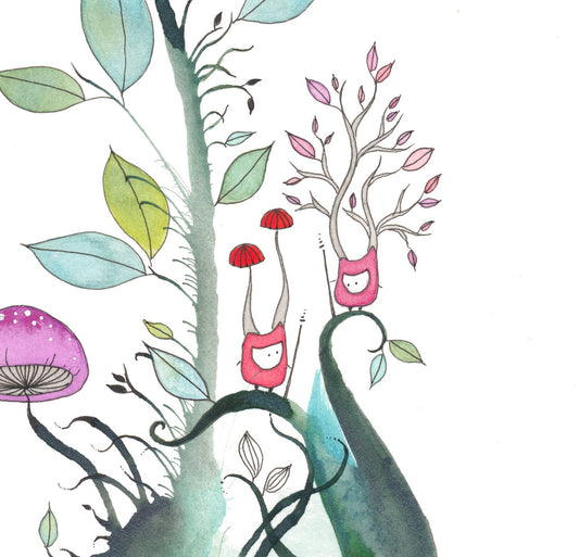 You're Weird, I Love You Art Print | Melissa Moss (NC)