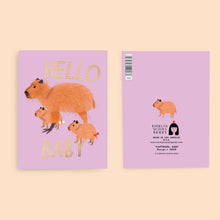 Load image into Gallery viewer, CAPYBARA BABY - Baby Card | Carolyn Suzuki (CA)