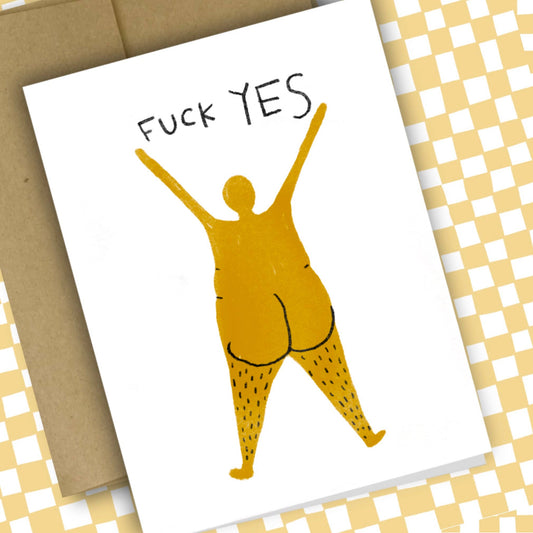 Fuck Yes Greeting Card | Rani Ban Co (NY)
