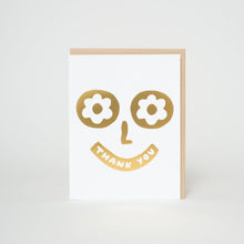 Load image into Gallery viewer, Thank You Silly Face Letterpress Card | Suzy Ultman