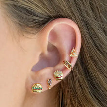 Load image into Gallery viewer, Snack Pack Stud Earrings | Burger and Fries | Christine Jehlickova (ONT)