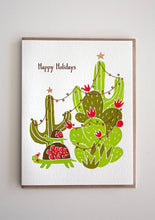 Load image into Gallery viewer, Holiday Desert Tortoises Card | Fugu Fugu Press (CA)