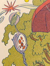 Load image into Gallery viewer, Totoro Riso Print (Small) | Natalie Andrewson (CA)