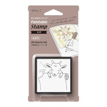 Load image into Gallery viewer, Paintable Goat Stamp | Midori (Japan)