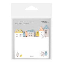 Load image into Gallery viewer, Town Die-cut Sticky Notes | Midori (Japan)