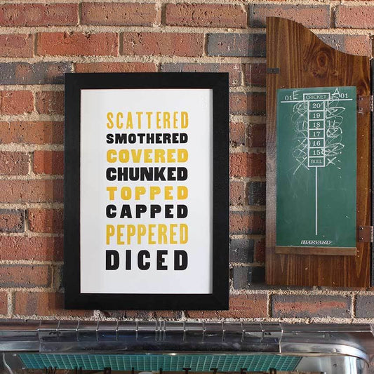 Good Verbs Letterpress Print | Old Try (WV)