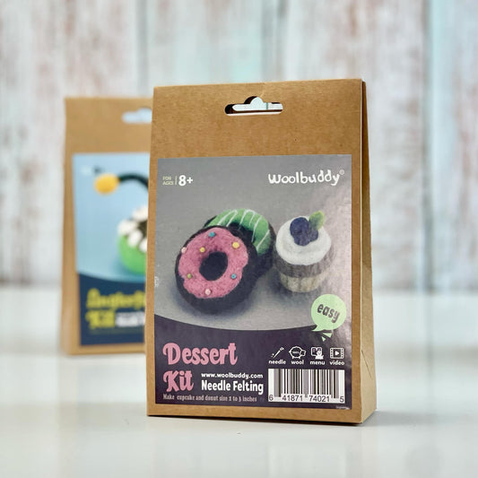 DIY Needle Felting Kit – Dessert (Donut & Cupcake) | Woolbuddy (CA)
