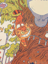 Load image into Gallery viewer, Totoro Riso Print (Small) | Natalie Andrewson (CA)