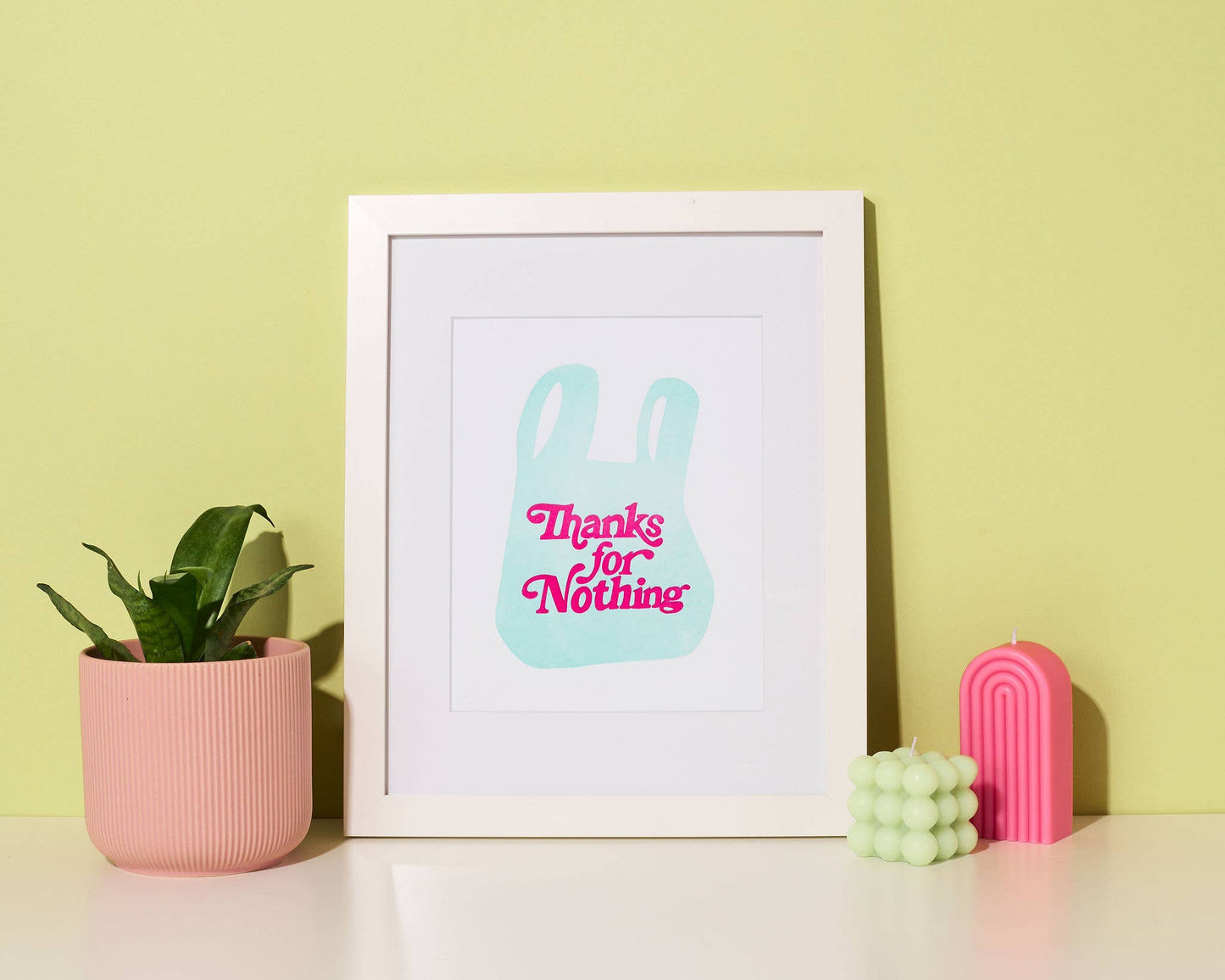 Thanks for Nothing Letterpress Print | And Here We Are (OH)