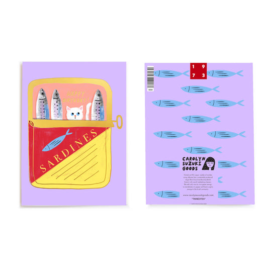 Tinned Fish Birthday Card | Carolyn Suzuki (CA)