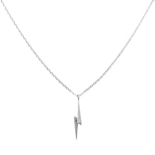 Load image into Gallery viewer, Lightning Bolt Necklace | Silver | Mineral and Matter (UT)