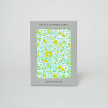 Load image into Gallery viewer, Floral Letterpress Thank You Cards Boxed Set of 6 | Egg Press (OR)