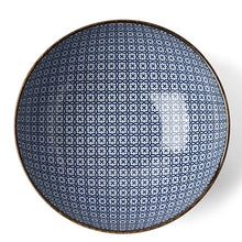 Load image into Gallery viewer, Blue & White Mosaic Bowl (Japan)