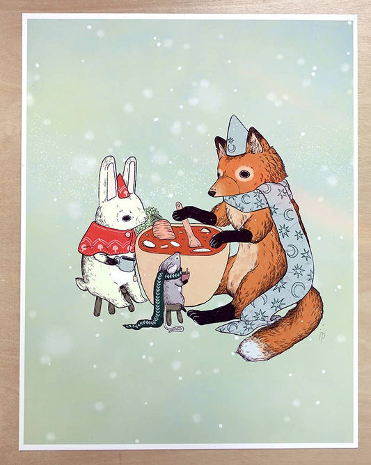 Soup and Friends Art Print | Marika Paz (OR)