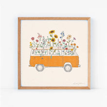 Load image into Gallery viewer, Wildflowering Van Art Print | Hush Poppy Collection | Kaari Selven (OR)