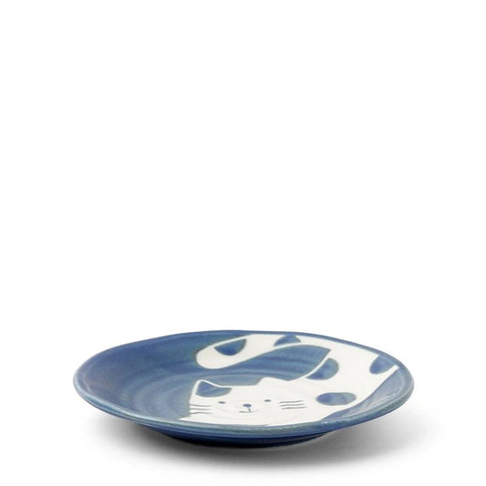 Cat Pounce Ceramic Plate (japan)