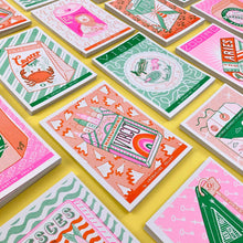 Load image into Gallery viewer, Cancer Zodiac A6 Risograph Print | Jacqueline Colley (UK)