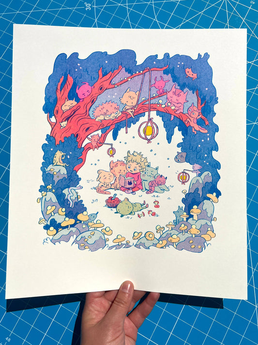 Bedtime Story Risogrpah Print (Large) | Natalie Andrewson (CA)