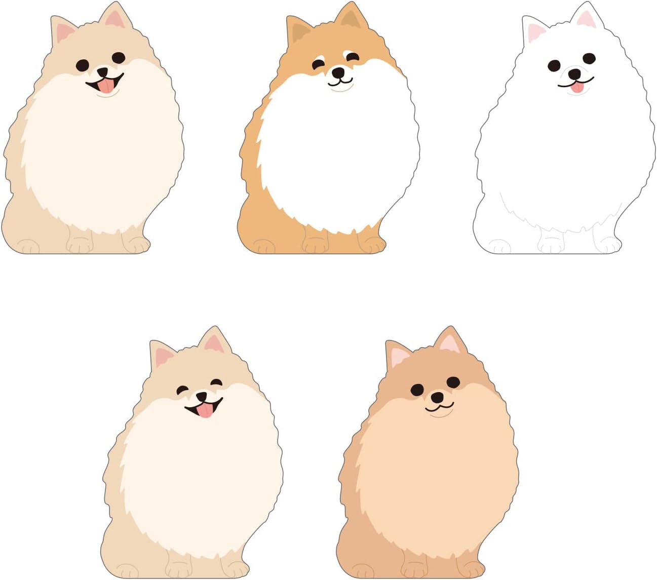 Pomeranian Memo Pad | Greeting Life (Japan)