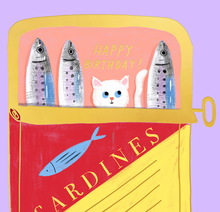 Load image into Gallery viewer, Tinned Fish Birthday Card | Carolyn Suzuki (CA)