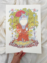 Load image into Gallery viewer, Totoro Riso Print (Large) | Natalie Andrewson (CA)