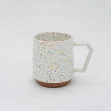 Load image into Gallery viewer, Stackable Ceramic Mug | Splash White/Orange | CHIPS Inc (Japan)
