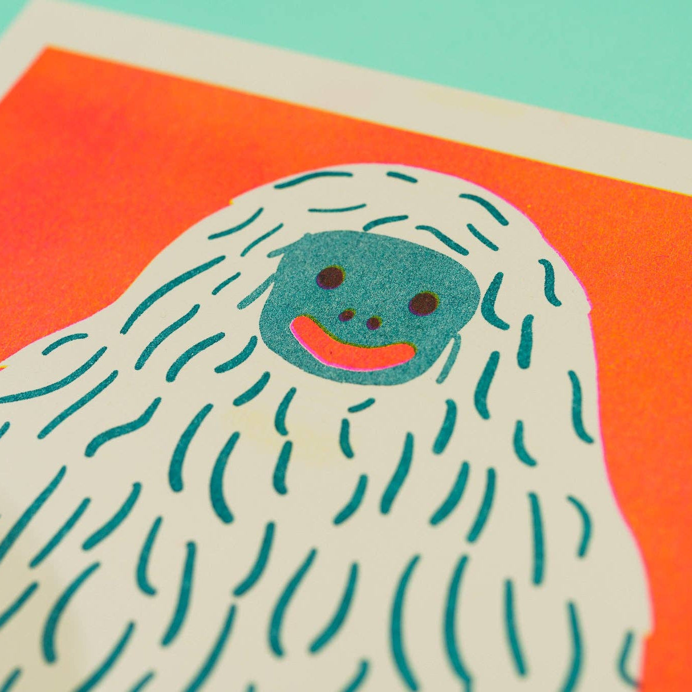 Yeti Risograph Print | Naomi WIlkinson (UK)