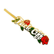 Load image into Gallery viewer, Fuck Off Gold Hairpin | Yellow Owl Workshop (CA)