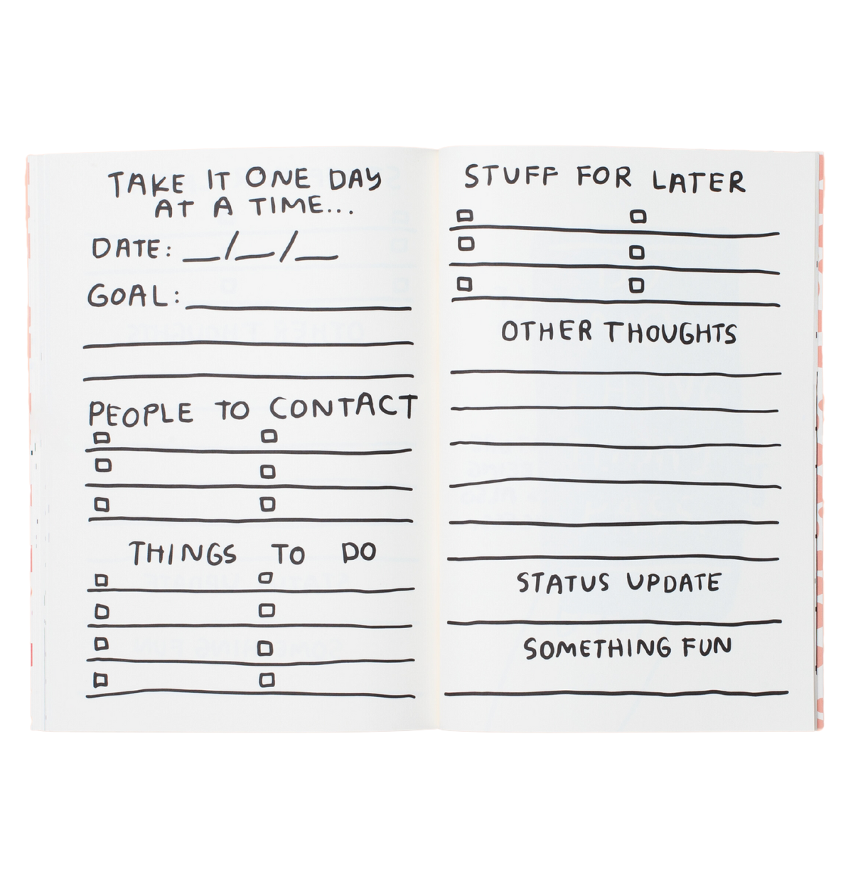 Make It Happen journal daily planning spread with goals and to-dos