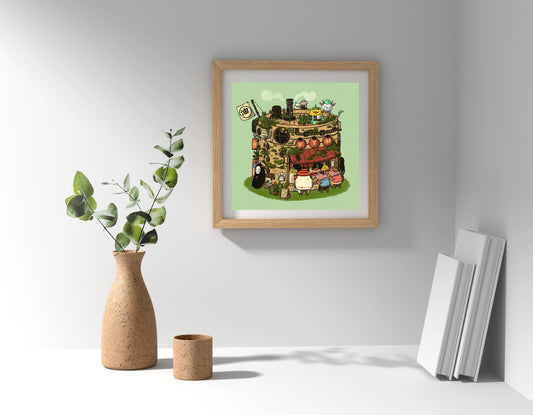 Steam Basket Dimsum Stall Art Print | Sushiboiiiyy (CAN)