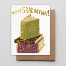 Load image into Gallery viewer, Graduation Important Books Greeting Card| Hammerpress (MO)