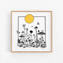 Load image into Gallery viewer, Garden of Mushrooms Art Print | Kaari Selven (OR)