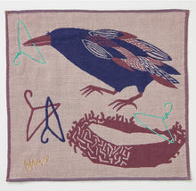 Load image into Gallery viewer, Raven Handkerchief Towel | Morita (Japan)