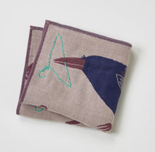 Load image into Gallery viewer, Raven Handkerchief Towel | Morita (Japan)