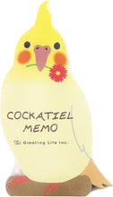 Load image into Gallery viewer, Cockatiel Memo Pad | Greeting Life (Japan)