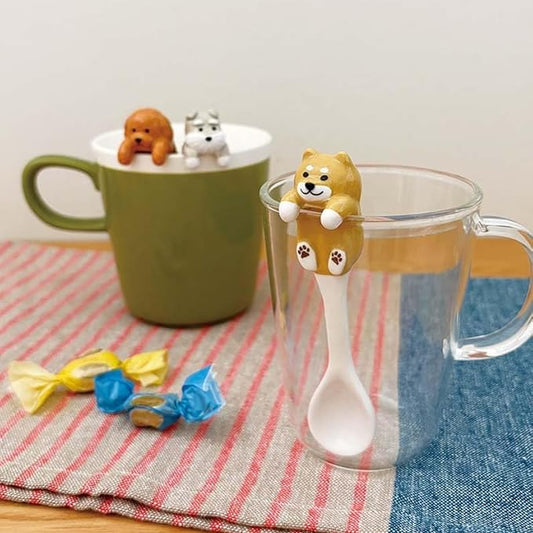 Shiba Ceramic Hanging Spoon | Wankoron Series | Decole (Japan)