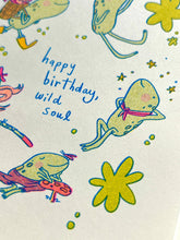Load image into Gallery viewer, Wild Soul Risograph Birthday Card | Natalie Andrewson (CA)