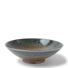 Load image into Gallery viewer, Blue Sand Crackle Serving Bowl(Japan)