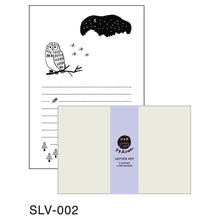 Load image into Gallery viewer, Owl Letterpress Letter Set Sylvan Series | Matoka (Japan)